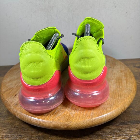 Nike Air Max 270 Flyknit Purple Volt Pink Mens Size 9.5 Shoe AO1023-501‎ main image 9